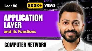 Lec-75: Application layer of OSI model in Hindi | Application layer protocols & Port no