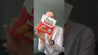 Trying the new Biscoff trek bar #youtubeshorts #biscoff #trekbar