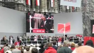 BK Werner Faymann am Wiener Rathausplatz - 1.5.2011 (3. Teil)
