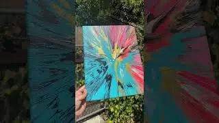 Spin art magic: join the movement! #spinart #spinartist