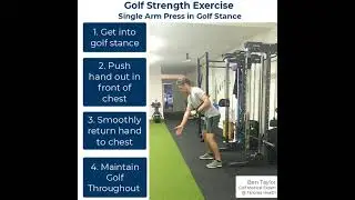 Improve Your Golf Set Up Posture: Single Arm Press In Golf Stance
