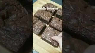 Need a quick dessert fix!? Try my Nutella brownie recipe! #shorts #youtubeshorts