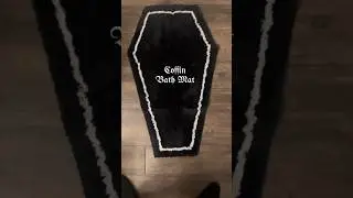 ASMR Unboxing Amazon Coffin Bath Mat ⚰️🦇 #asmr #amazon #halloween #gothic #goth #spooky