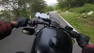 Harley Davidson Sportster iron 883 awesome flowing road Dolomites Italy