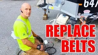 Walk Behind Floor Saw • Belt Replacement • Diamond Core Cut CC1300