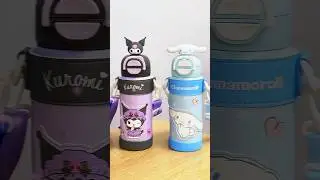 unboxing cute Kuromi Thermal Cup 💜 #ytshorts #sanrio #kawaii #cute #waterbottle #kuromi