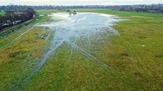 Cinematic DJI Mini 2 Drone Footage - Flying Over Floods, Trees & Birds