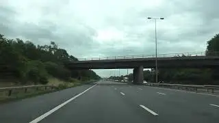 Driving On The M5 Motorway From J7 Worcester, Worcestershire To J10 Cheltenham, Gloucestershire, UK
