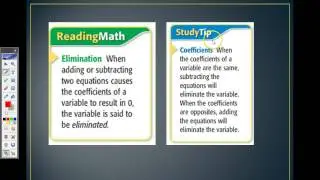 6-3 Elimination using Addition and Subtraction