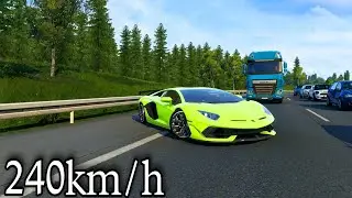 Lamborghini Aventador SVJ 2018 In Ets2 | Lamborghini Car Mod Ets2 | #ets2 #carmods #lamborghini