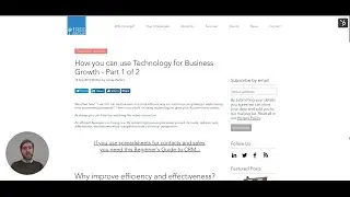 How you can use Technology for Business Growth - Part 1 of 2