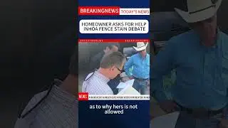 HOMEOWNER ASKS FOR HELP INHOA FENCE STAIN DEBATE  #news #shorts