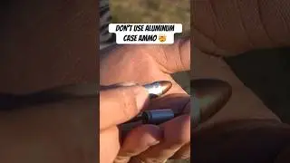 This is why you shouldn't use aluminum case ammo
