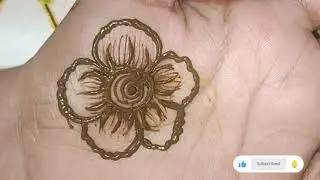Beautiful Eyes  Quick  Shaded 3D Henna  Flower 🌺 Tutorial