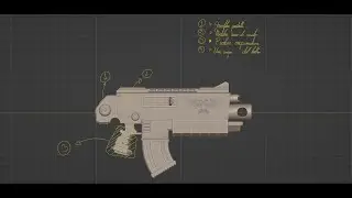 Time Lapse || Modeling a Bolter Warhammer 40k (Part 2)