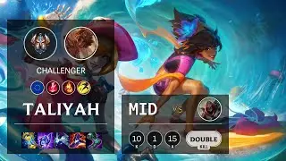 Taliyah Mid vs Zed - EUW Challenger Patch 11.3