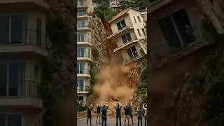 Luxury Villa Collapses in Seconds! #VillaCollapse #NatureStrike