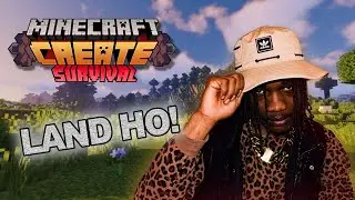 Minecraft Create Mod | Survival Series: Touching grass for the first time!