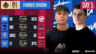 MEC Fall 25 - Thunder Division Day 5 | MLBB European Championship Fall 2025 | !giveaway