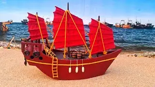 Chinese Junk Boat Craft Model