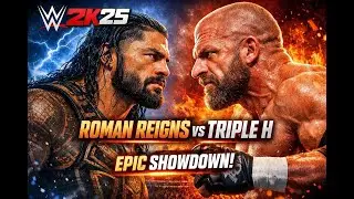 Roman Reigns vs Triple H 🔥 | WWE 2K25 Epic One on One Match | Full Gameplay