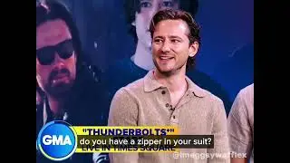 Florence Pugh calling out Lewis&rsquo;s big dick 🍆 while he blushes on #GMA