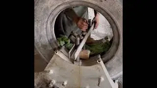 Skilled Repairing Damaged Heavy Duty Tyre