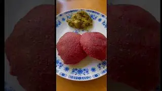 Vibrant breakfast #kids #youtubeshorts #trending #food #shorts #breakfast #beetroot #poori #recipe