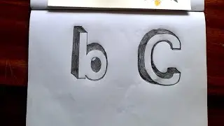3d small letters b, c#diy for beginners 🥰