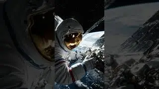 Astronaut Repairs Satellite in 4K | Ultra-Realistic Space Cinematic Shot #nasashorts #space