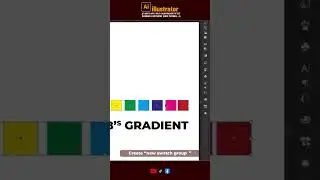 🌈 How to Apply Multi-Color Gradient to Text in Adobe #illustrator  | Quick Tutorial ✨