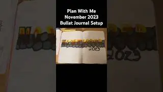 Plan With Me November 2023 Bullet Journal Setup