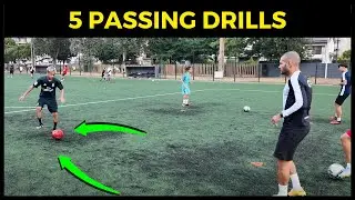 5 PASSING DRILLS | PRIVATE FOOTBALL / SOCCER TRAINING