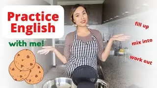 Practice English with me as I bake Christmas cookies (VLOG)