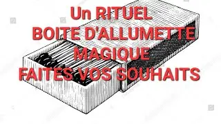 Une Technique incroyable/BOITE D'ALLUMETTE MAGIQUE ! R&eacute;aliser vos souhaits !🙏❤️🙏