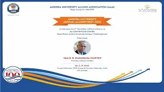Andhra University Alumni Meet  ||  Waves - 2022  ||  Andhra University