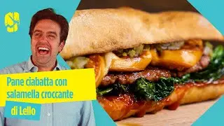 Panino gourmet con salamella croccante e cime di rapa: ricetta irresistibile!