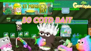 GACHA 50 COTD BAIT RAINBOW FISH !! St Patrick's Week | Growtopia Indonesia