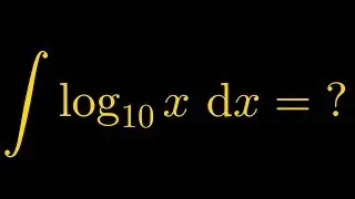 Integrating log(x) (Base 10)