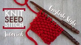 Knit Seed Stitch - English Style