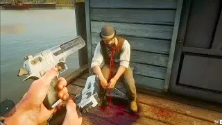 RDR 2 - Desert Eagle Gameplay - Brutal Kills - Funny Moments Vol.3 | Red Dead 2