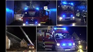 [BRAND eines WOHNHAUS] ++ Gro&szlig;einsatz in OBERNAU ++ FEUERWEHREN bei BRANDBEK&Auml;MPFUNG | [E]