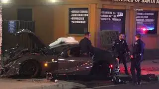 Santa Ana hit-and-run involving a Ferrari