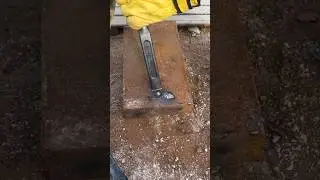 vanadium steel one-piece through-center flat chisel ||#viral #short #shorts