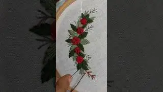 handkerchief embroidery tutorial for beginners / Miss embroidered #embroidery