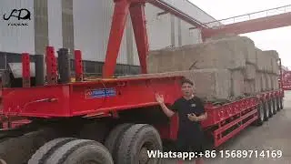 6 line 12 axles 300tons lowbed trailers -heavy duty lowloader semi trailer