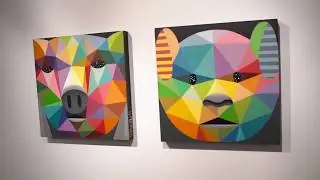 Delimbo Gallery Madrid opening feat Felipe Pantone, Okuda San Miguel, Sixe Paredes & Momo.