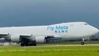 Mammoth 747-409F FLY META Cargo Departure | 9H-FLM | BUD ✈ HKG | AAE117