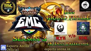 EMC Season 3 | Grand Final | Spon. By RK Official Store | Mlbb India | Road to 5K Subscriber