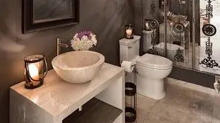 Brilliant Mediterranean Style Powder Rooms that Enthrall &ndash; Ideas, Inspirations